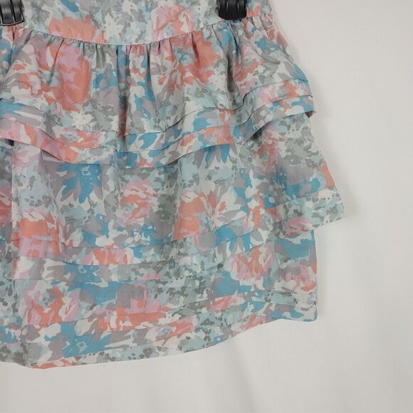 Urban Outfitters Kimchi Blu Watercolor Multicolored Tiered Skirt Women's Size 4. - Picture 4 of 8